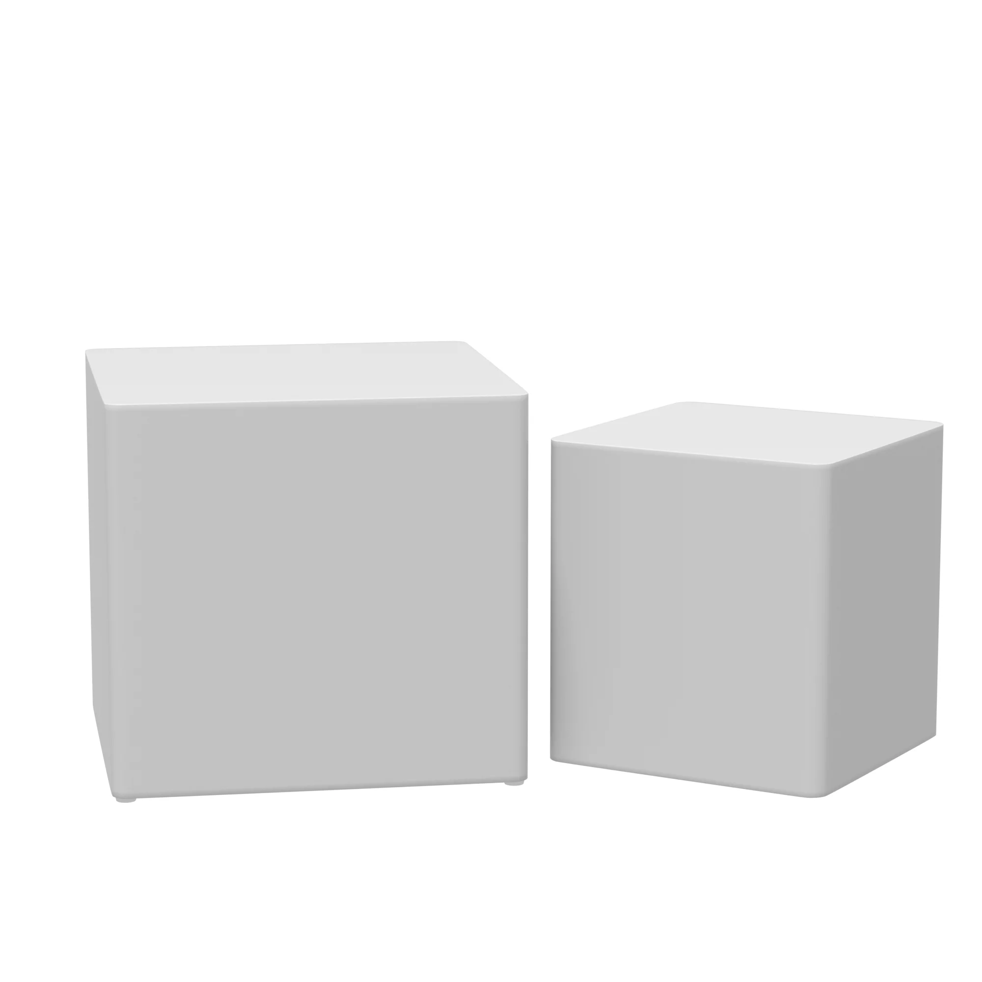 MDF Nesting table/side table/coffee table/end table(white),for living room,office,bedroom,White