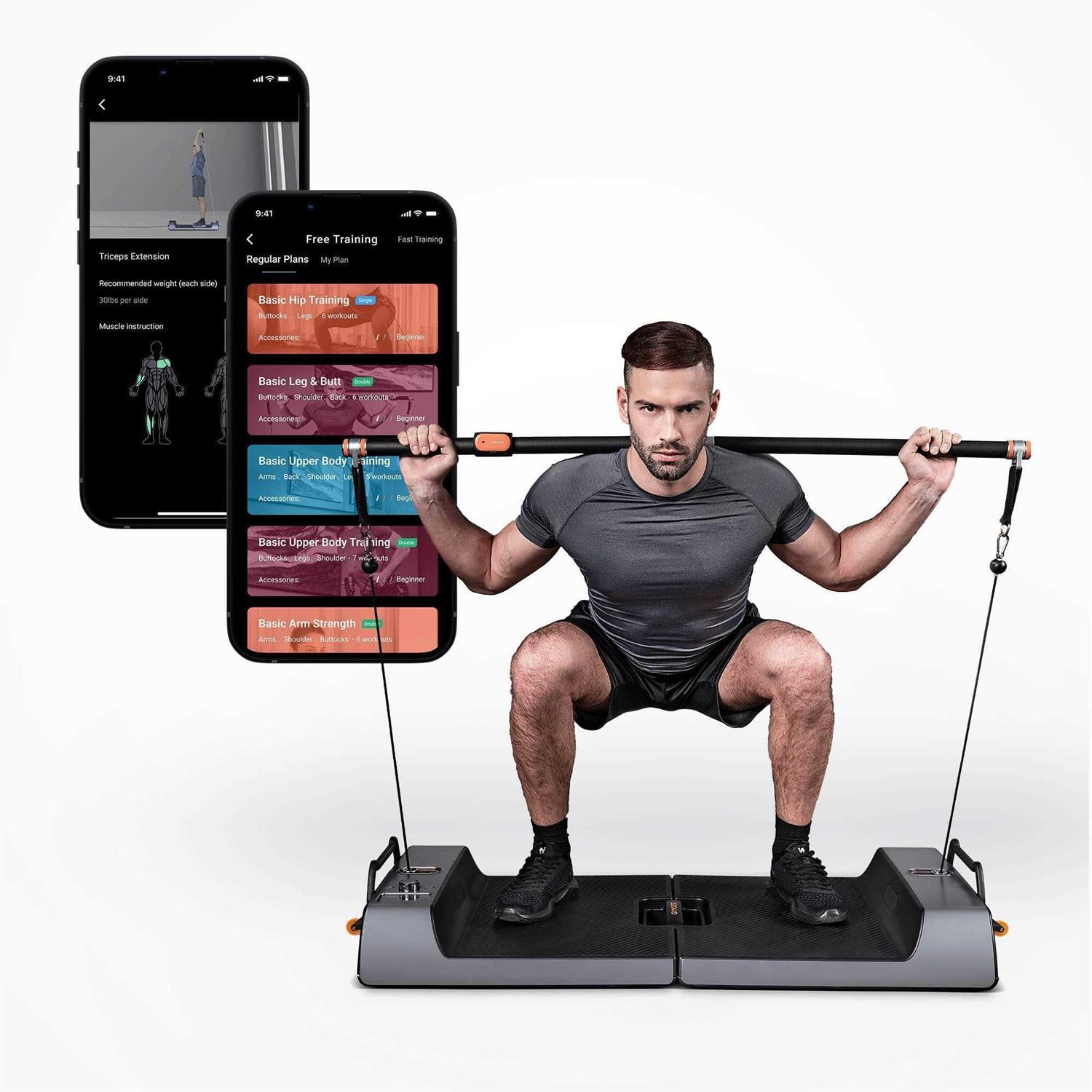 Squatz Resistance Band Bar For Training Adjustable And Detachable Pilates Rod For Full Body Workout Easy To Use And Disassembl