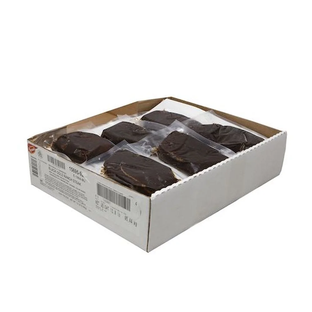 Tyson Foods Black Gold Ranch Steak Beef Shoulder Center Steak 12lbs (PACK OF 1)