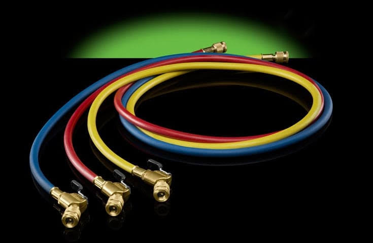 Hilmor H72BVES3 - 72' Refrigeration Hoses with Ball Valve Ends, Set of 3 (Catalog 1936006)