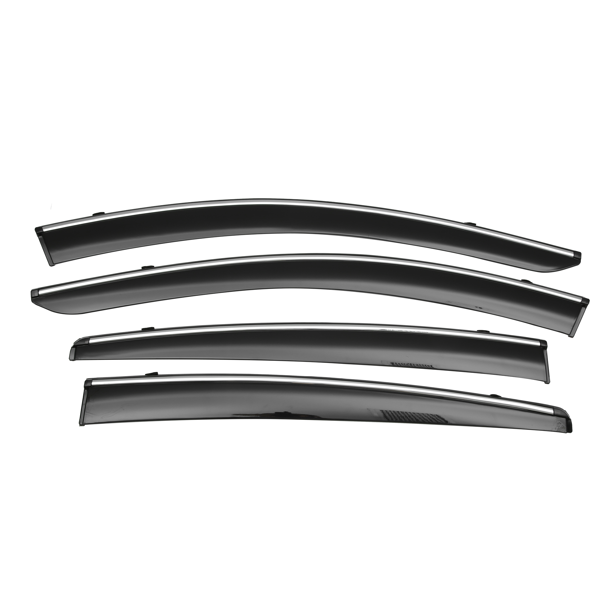 Unique Bargains 1 Set Window Vent Visor Deflectors Rain Guards Fit for Honda HR-V 2016-2022 Black