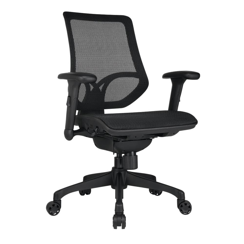 WorkPro 1000 Series Mesh Mid-Back Task Chair, Black