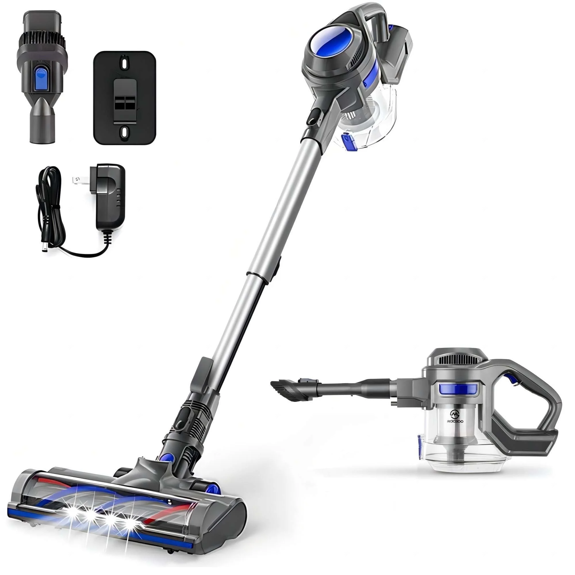 Moosoo Cordless Vacuum 4-in-1 Lightweight Stick Vacuum Cleaner, XL-618A