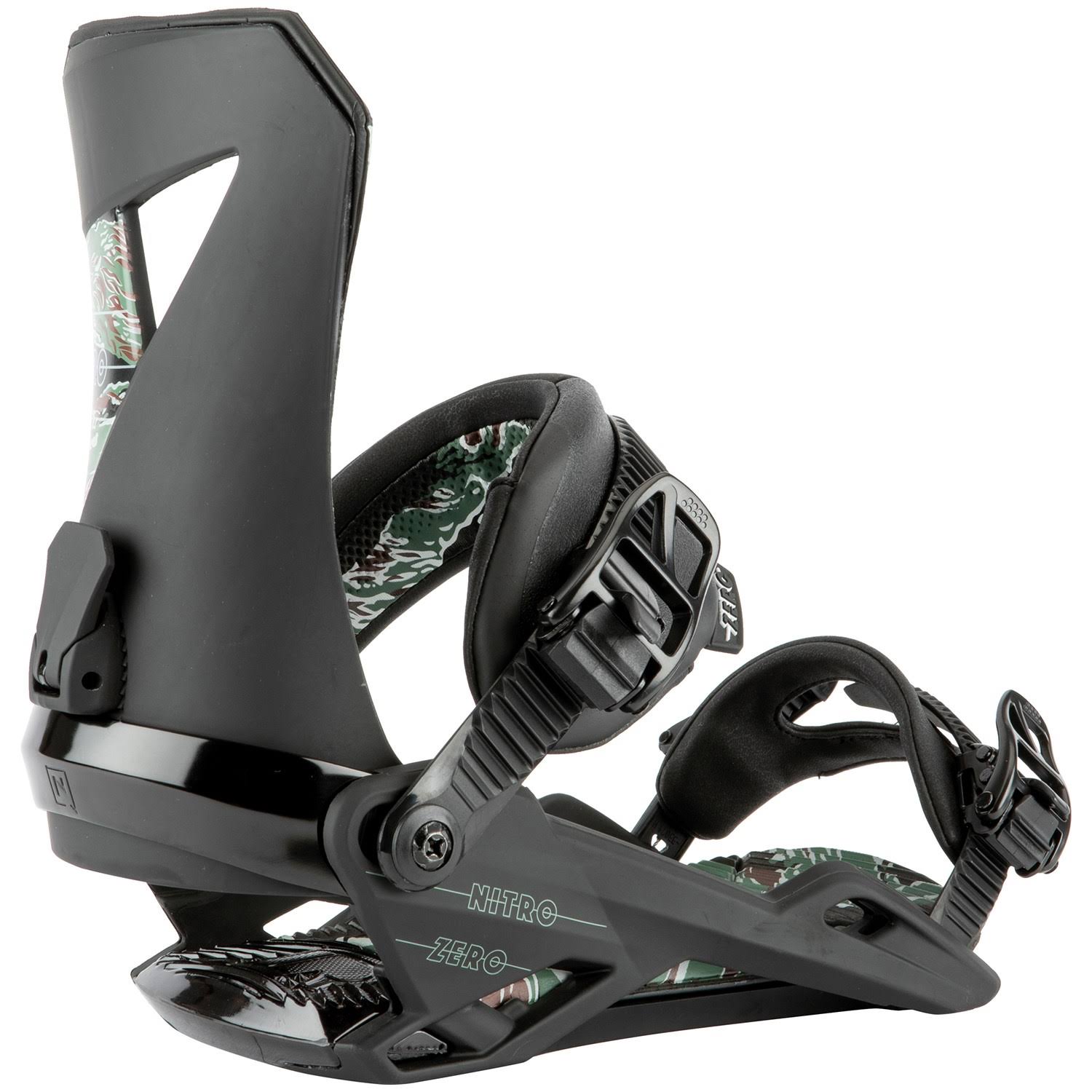 Nitro Zero Snowboard Binding Black Camo, L