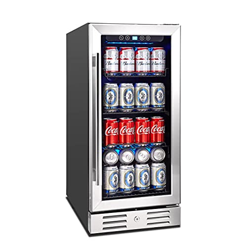 Kalamera 15 inch beverage cooler Built-in and Freestanding with Stainless Steel KRC-96BV154BV210508