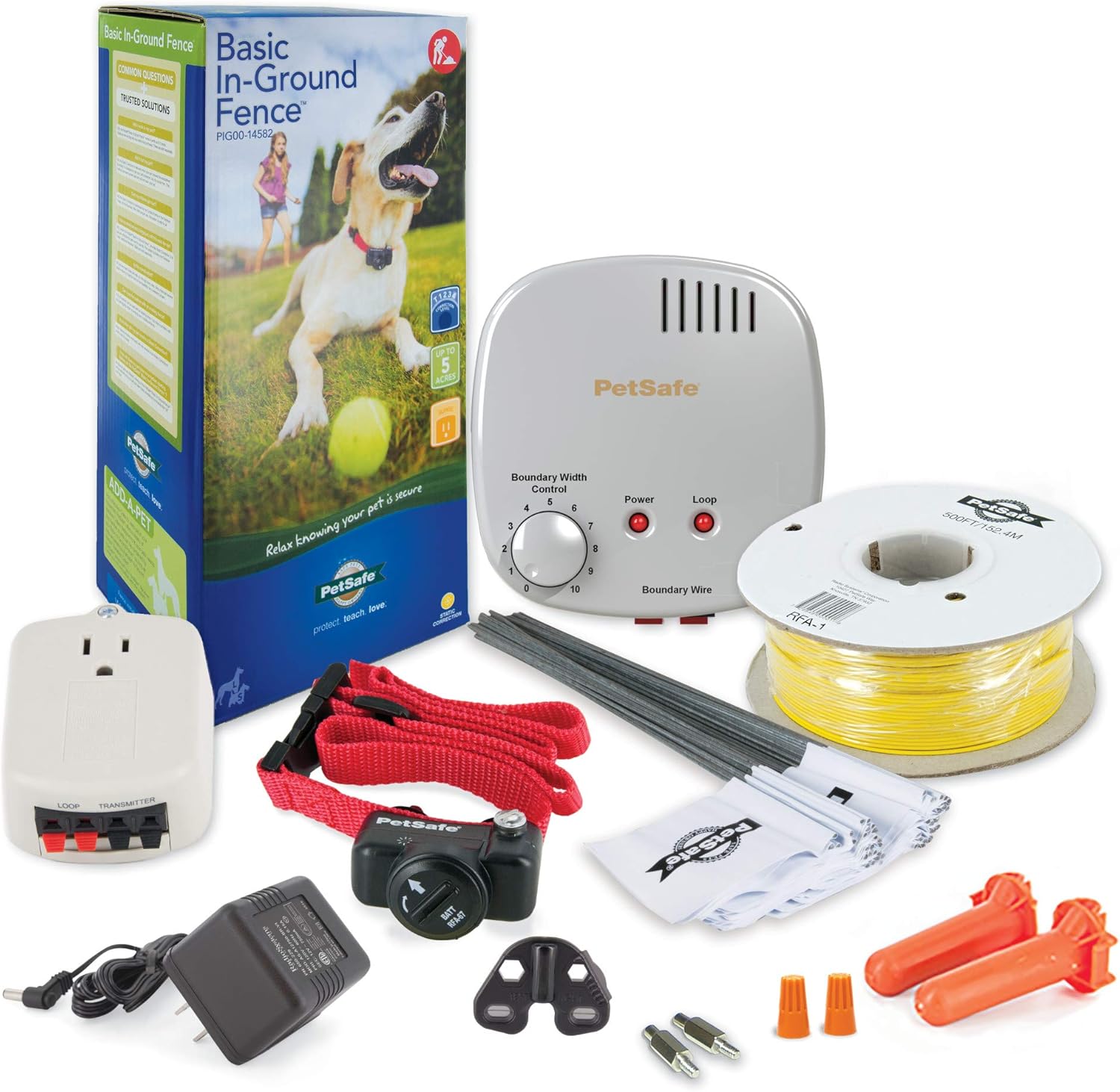 PetSafe Basic In-Ground Dog and Cat Fence – from the Parent Company of INVISIBLE FENCE Brand