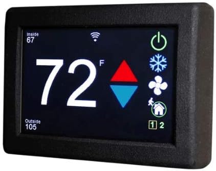 Hutch Mountain Micro-Air EasyTouch Digital RV Thermostat Wireless WiFi ASY-350-X01 (Black)