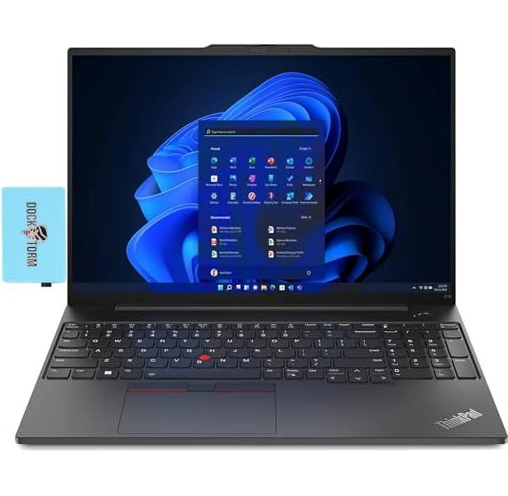 LENOVO Thinkpad E16 Gen 1 16.0" Touchscreen IPS WUXGA Display Laptop (Inteli5-1335U 10-Core, 8GB RAM, 1TB PCIe SSD, Intel UHD, WiFi 6, Backlit KYB