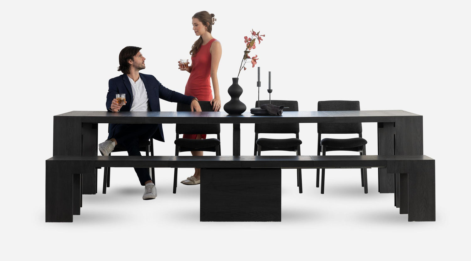 🎉Transformer Table 6 in 1 function long banquet table for 12 people