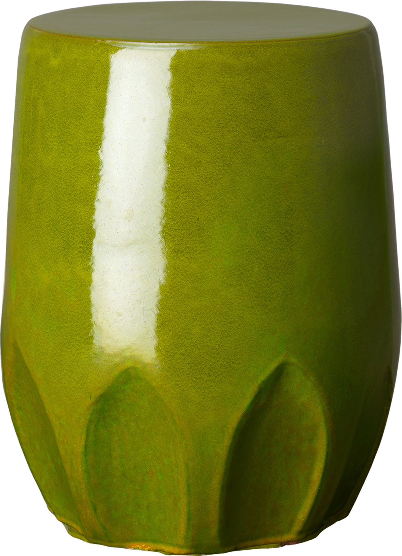 Emissary Large Green Calyx Garden Stool