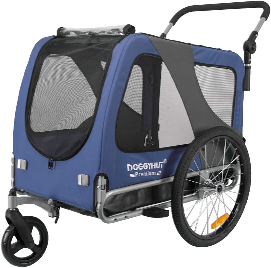 Doggyhut Premium Pet Bike Trailer & Stroller for Small,Medium or Large Dogs,Bicycle Carrier