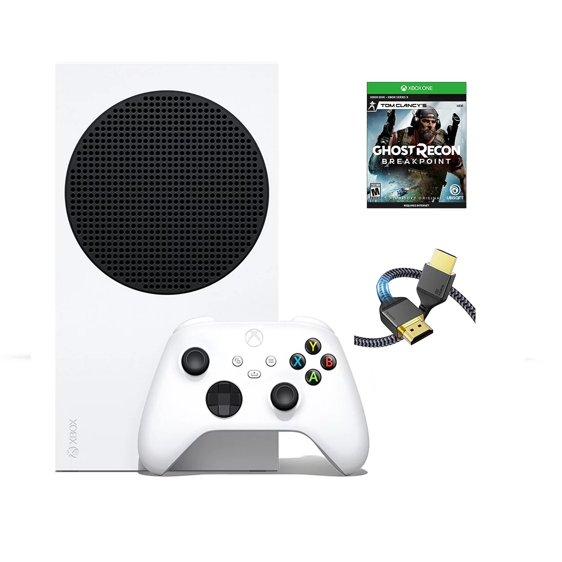 2023 Newest Edition-Microsoft Xbox-Series-S 512GB SSD– White Wireless Controller with Tom Clancy's Ghost Recon Breakpoint Full Game and SUPERE High