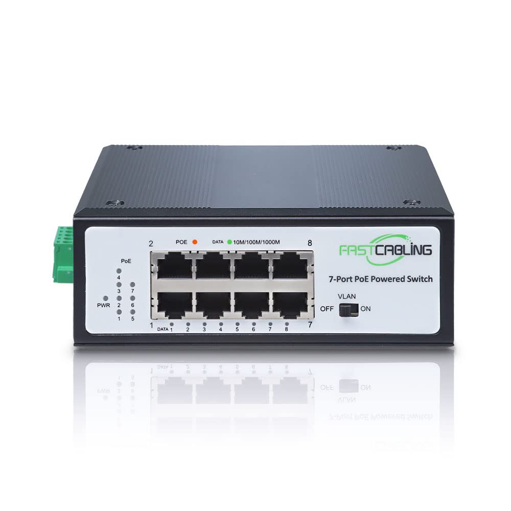PoE Powered Switch, PoE+ Extender, 71W Passthrough Power, Re-use Existed cat5e/cat6 Cable, Ethernet Port Expanding, IEEE802.3bt Standard