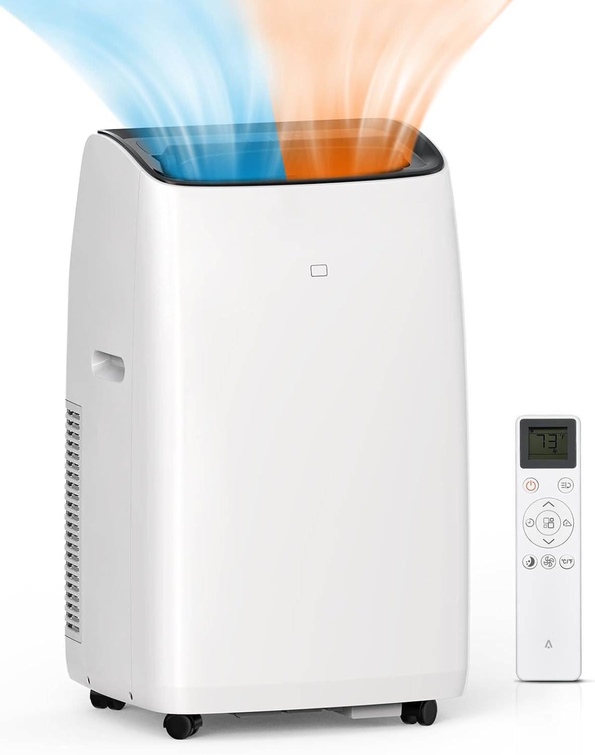 14,000BTU Inverter Air Conditioner for Rooms up to 750 Sq. Ft, 4-in-1 Portable AC Unit, Cooler, Heater, Dehumidifier & Fan, Sleep Mode 42dB