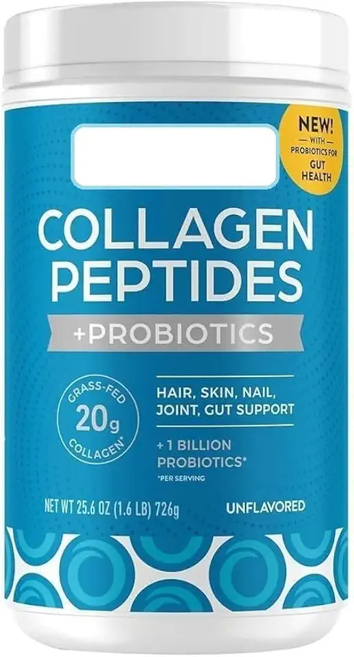 Peptides Collagen +Superfoods with 20 Grams of Grass-Fed Collagen and Vitamin C, Unflavored, 25.6oz - Kansas Nuitrition - HNZSDS