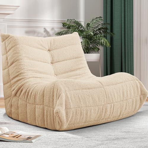 Bean Bag Chair Big Sofa Beanbag Chair for Adults Fireside Chair Bean Bag Lounger with Memory Foam Filled for Home