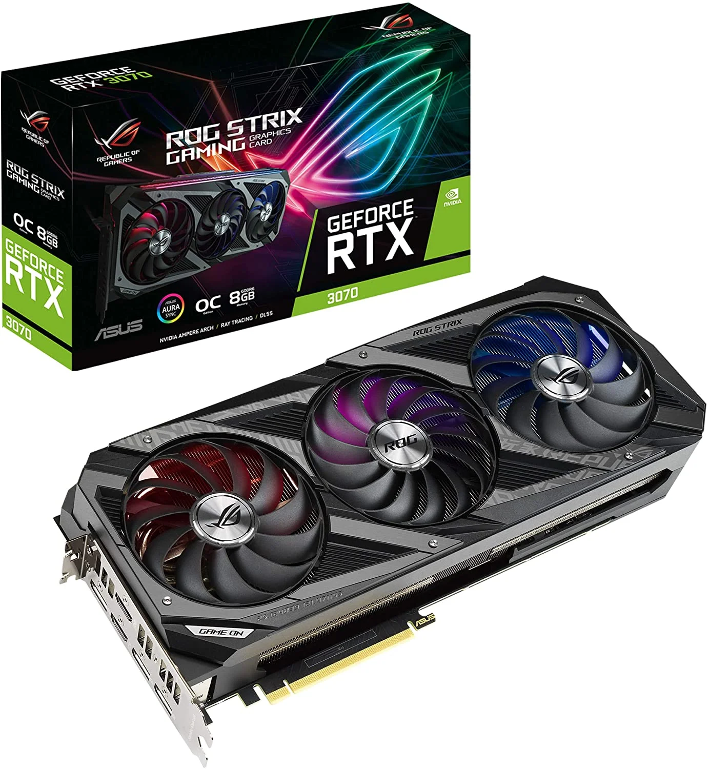 Asus ROG Strix GeForce RTX 3070 OC 8GB Gaming Graphics Card - Curated Treasures Market