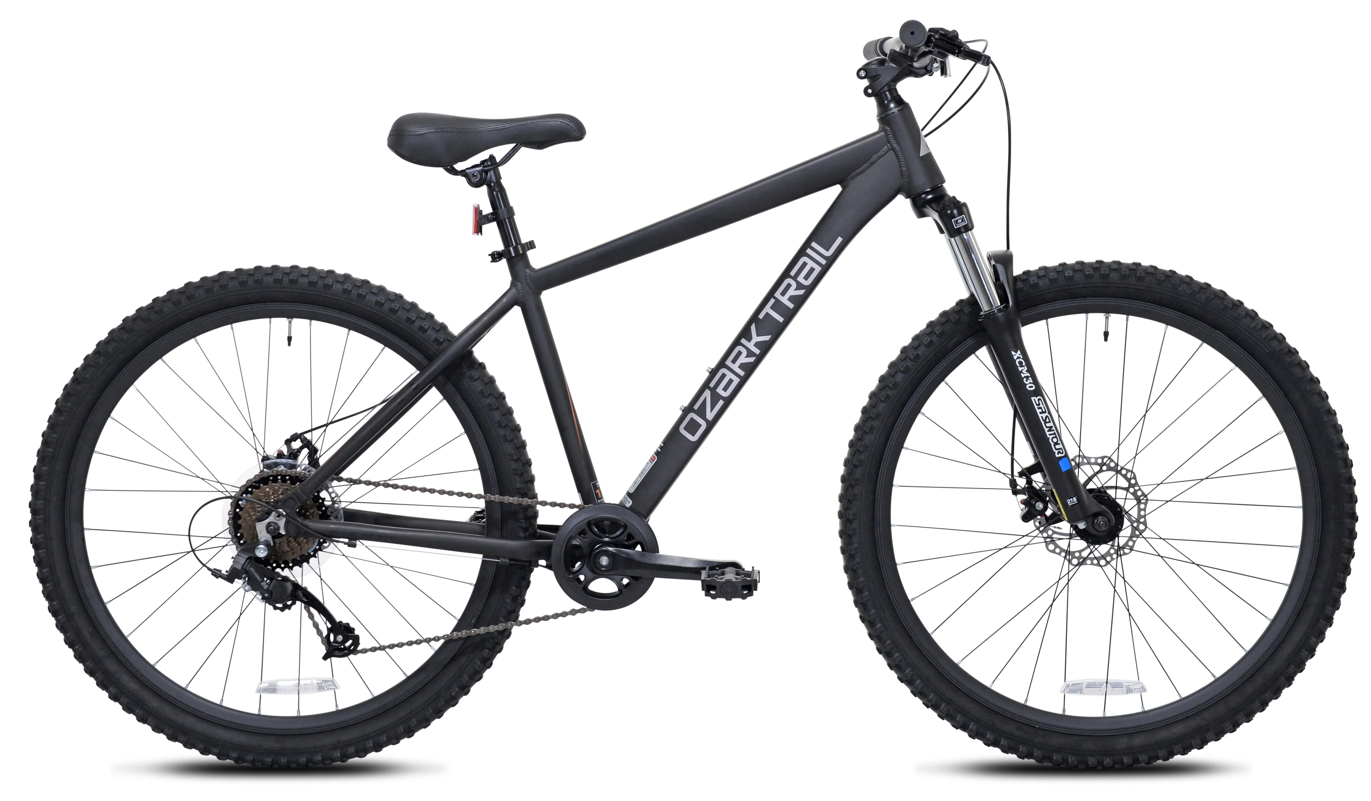 Ozark Trail 27.5 Vibe Mountain Bike, Medium Frame, Black, Adult, Unisex