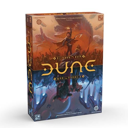 CMON Dune: War for Arrakis Board Game CORE Box - Tabletop Miniatures Strategy Game with Asymmetric Gameplay for Kids and Adults, Ages 14+