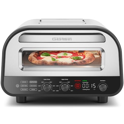 CHEFMAN Indoor Pizza Oven - Makes 12 Inch Pizzas in Minutes, Heats up to 800°F - Countertop Electric Pizza Maker with 5 Touchscreen Presets