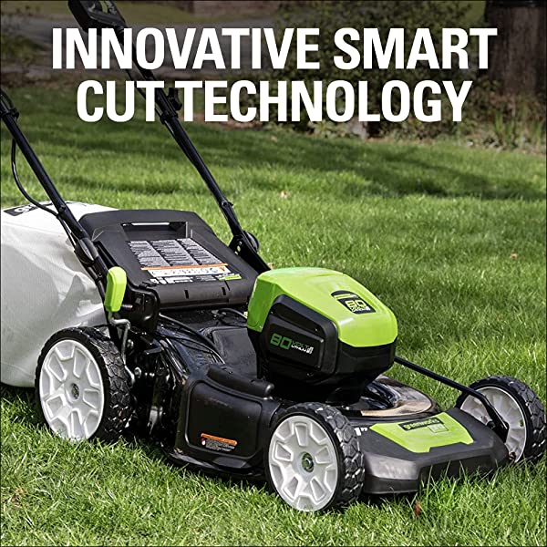 Greenworks Pro 80V 21 inch Cordless Push Lawn Mower, Includes Two 2Ah Batteries and Charger, GLM801601 (2) 2Ah Batteries Push