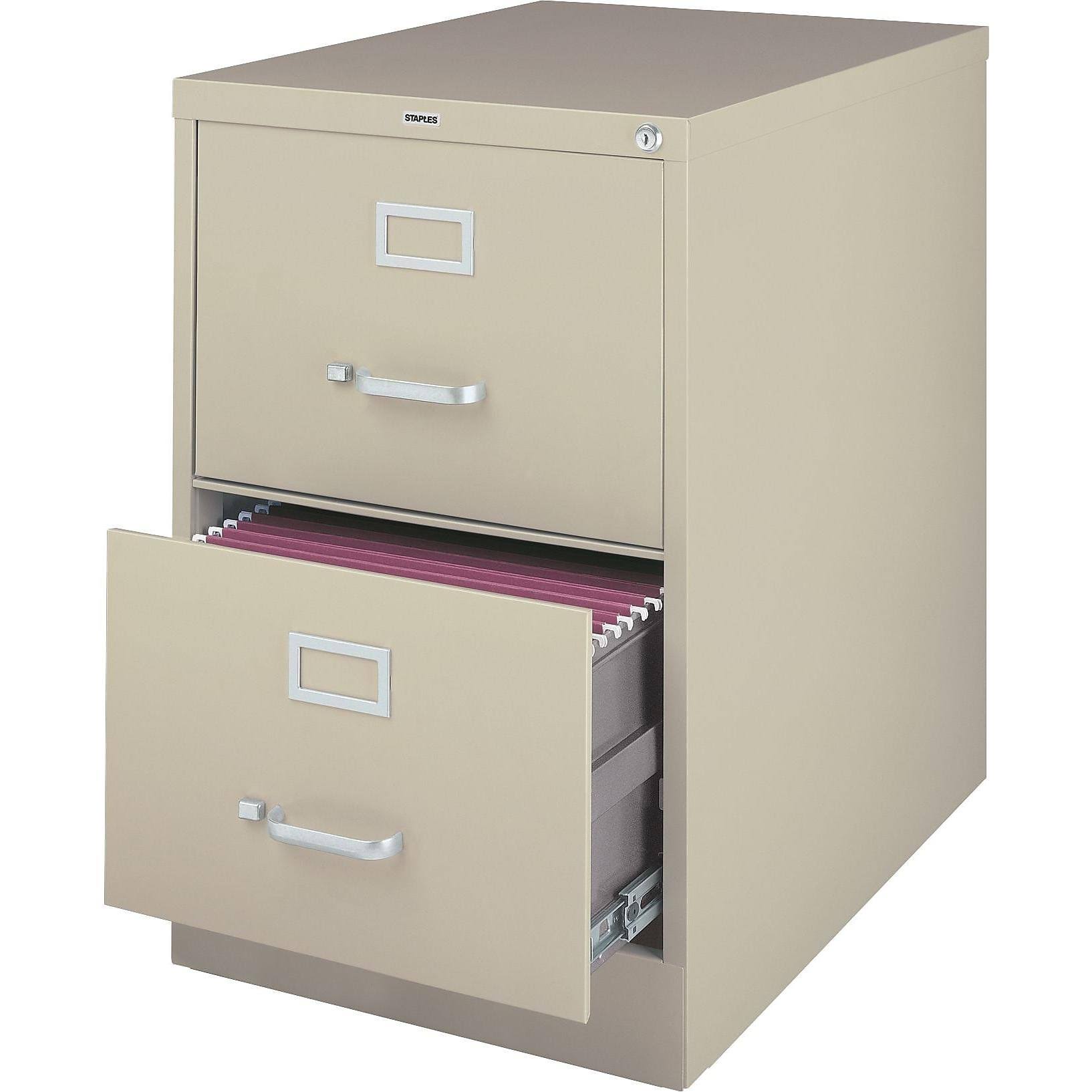 Staples Vertical File Cabinet Legal 2-Drawer 25158D