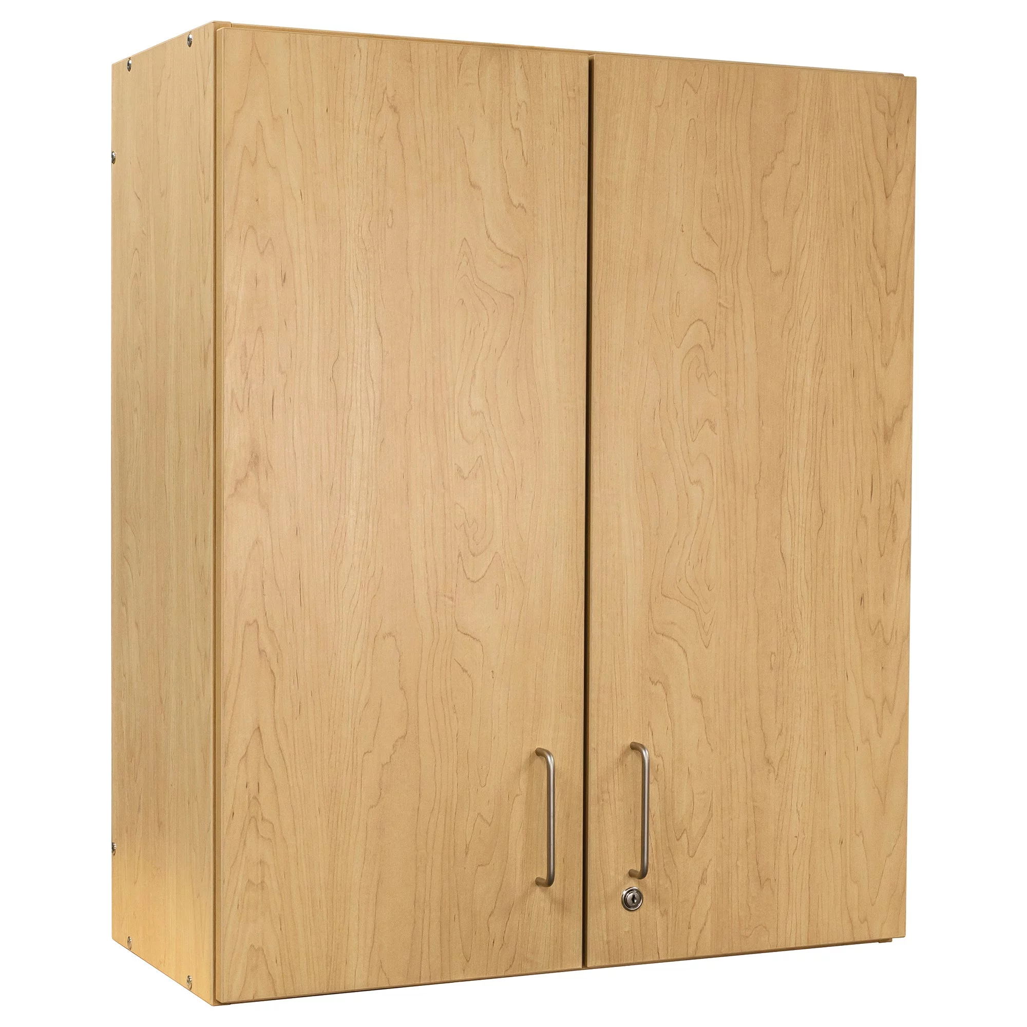Tot Mate 3-Level Wall Cabinet, Laminate Wood, Maple, 30"W x 14 1/2"D x 36 1/2"H, RTA
