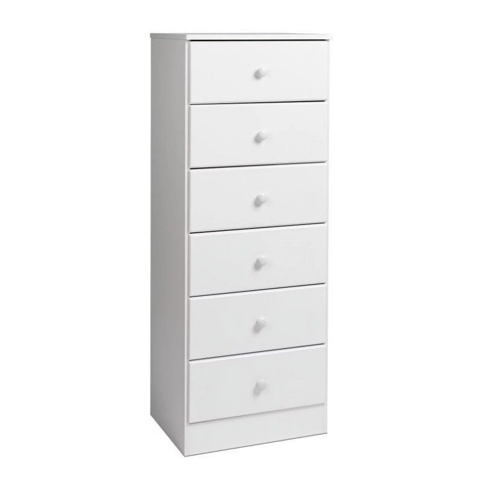 Atlin Designs Traditional 6 Drawer Wood Lingerie Chest in White