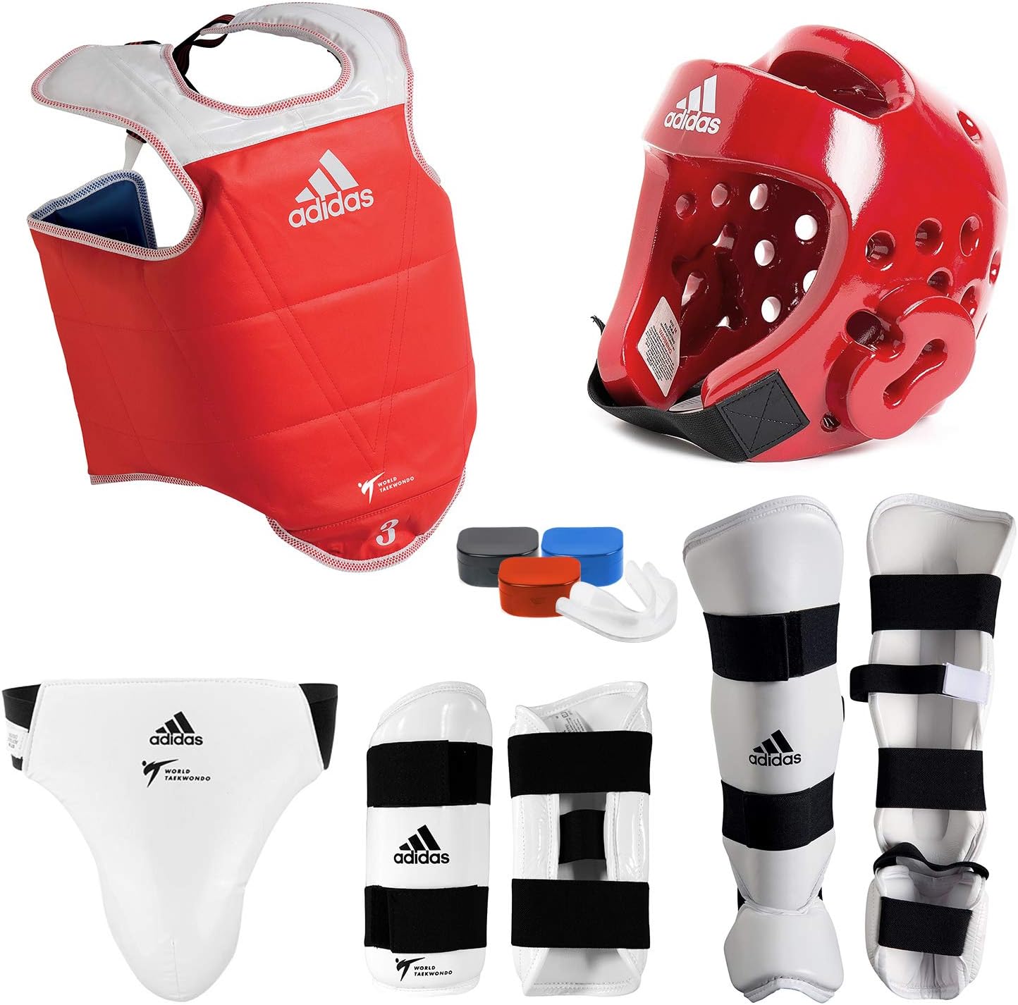 Adidas Taekwondo Sparring Gear Set w/Optional Accessories