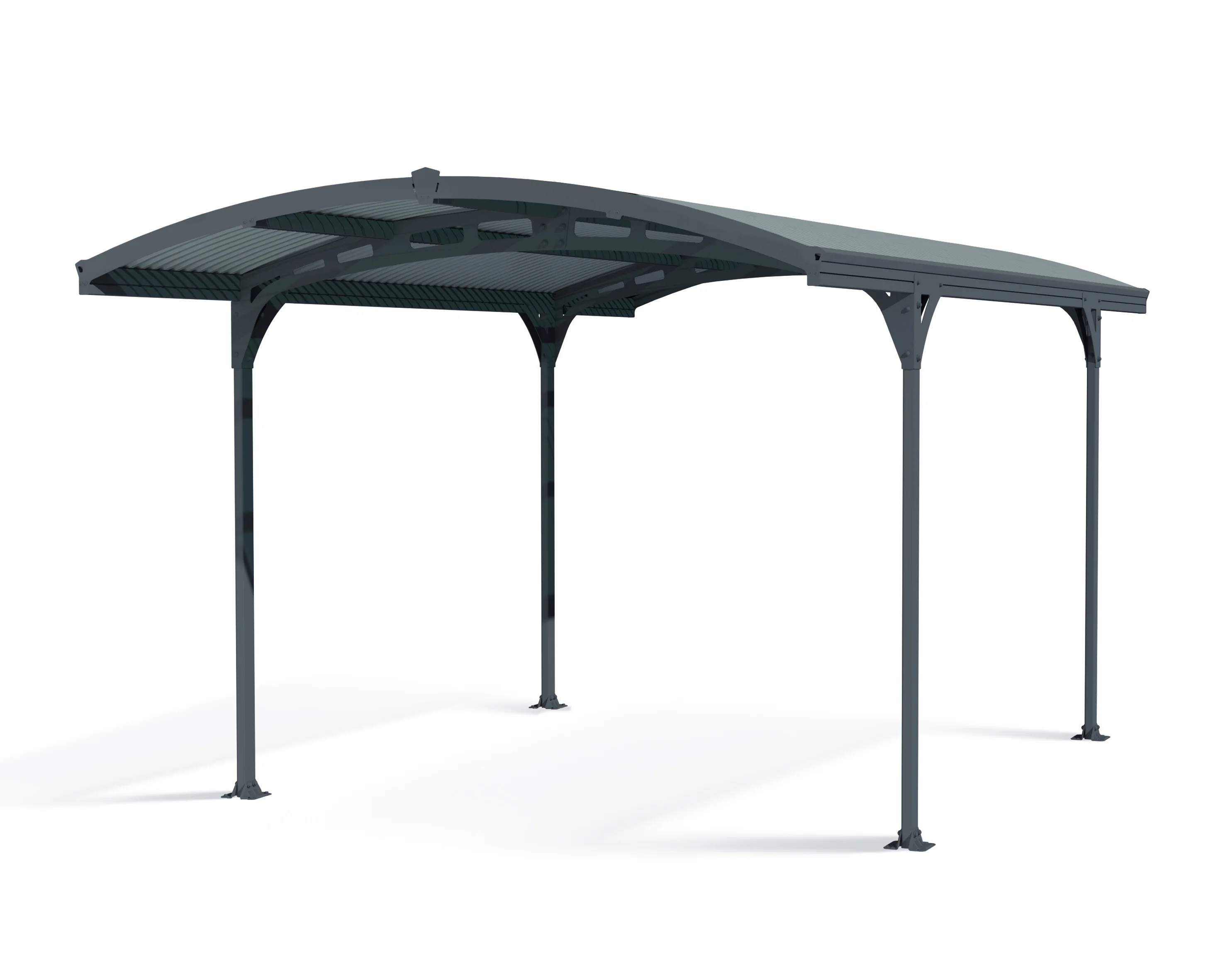 Palram - Canopia Atlas 5000 10' x 16' Carport - Gray/Bronze
