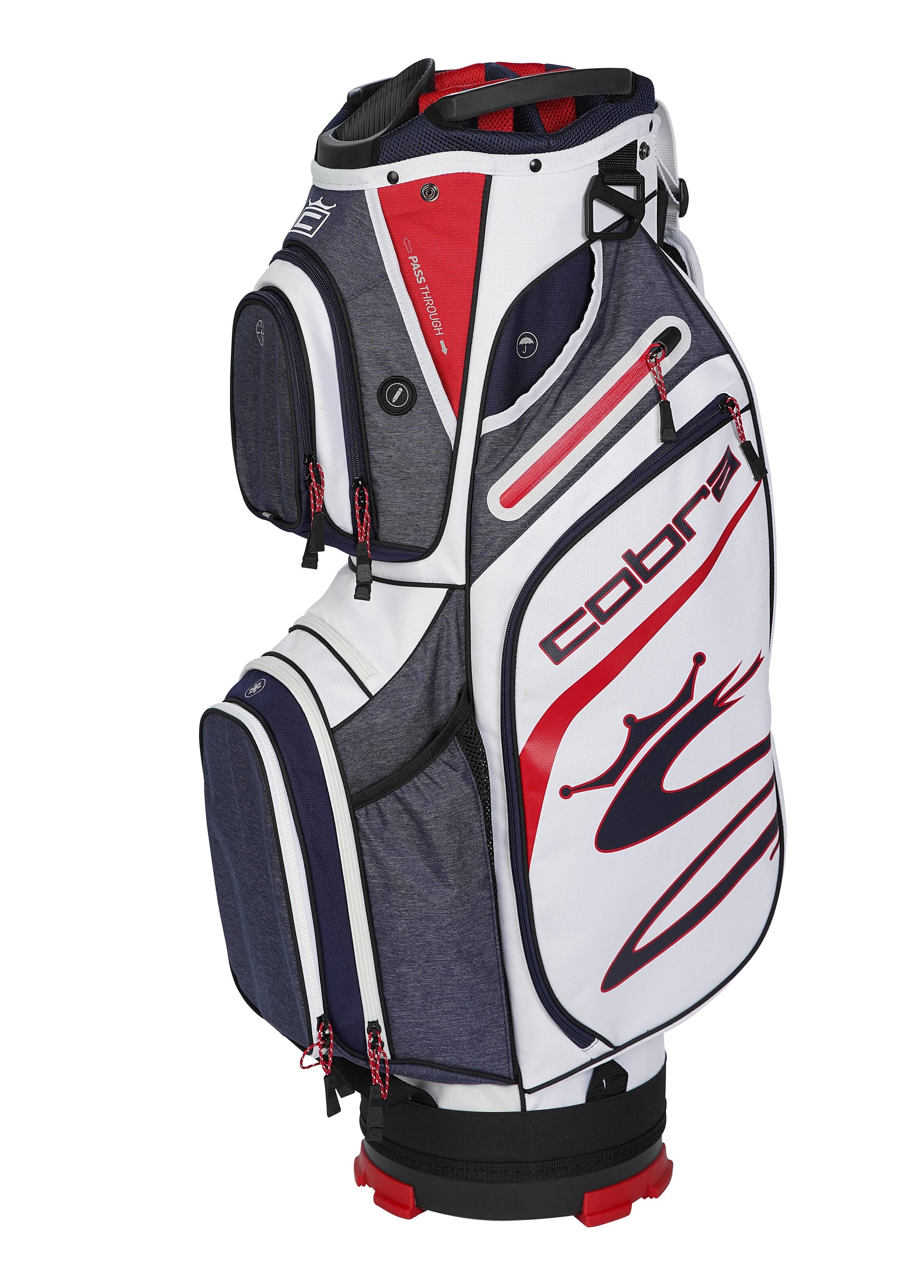 Cobra Golf 2020 Ultralight Cart Bag, Peacoat/Red/White