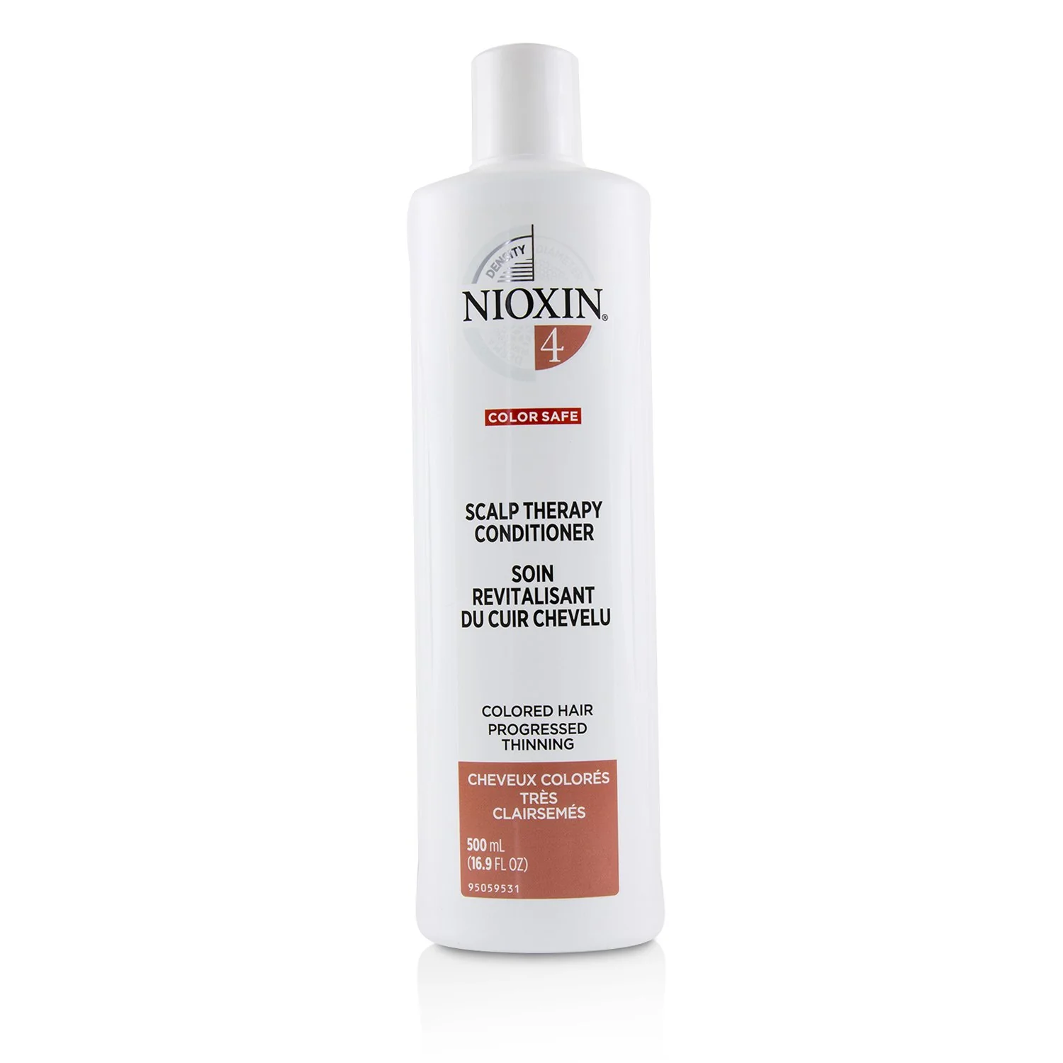 Nioxin Density System 4 Scalp + Hair Conditioner (Colored Hair, Progressed Thinning, Color Safe)  500ml/16.9oz