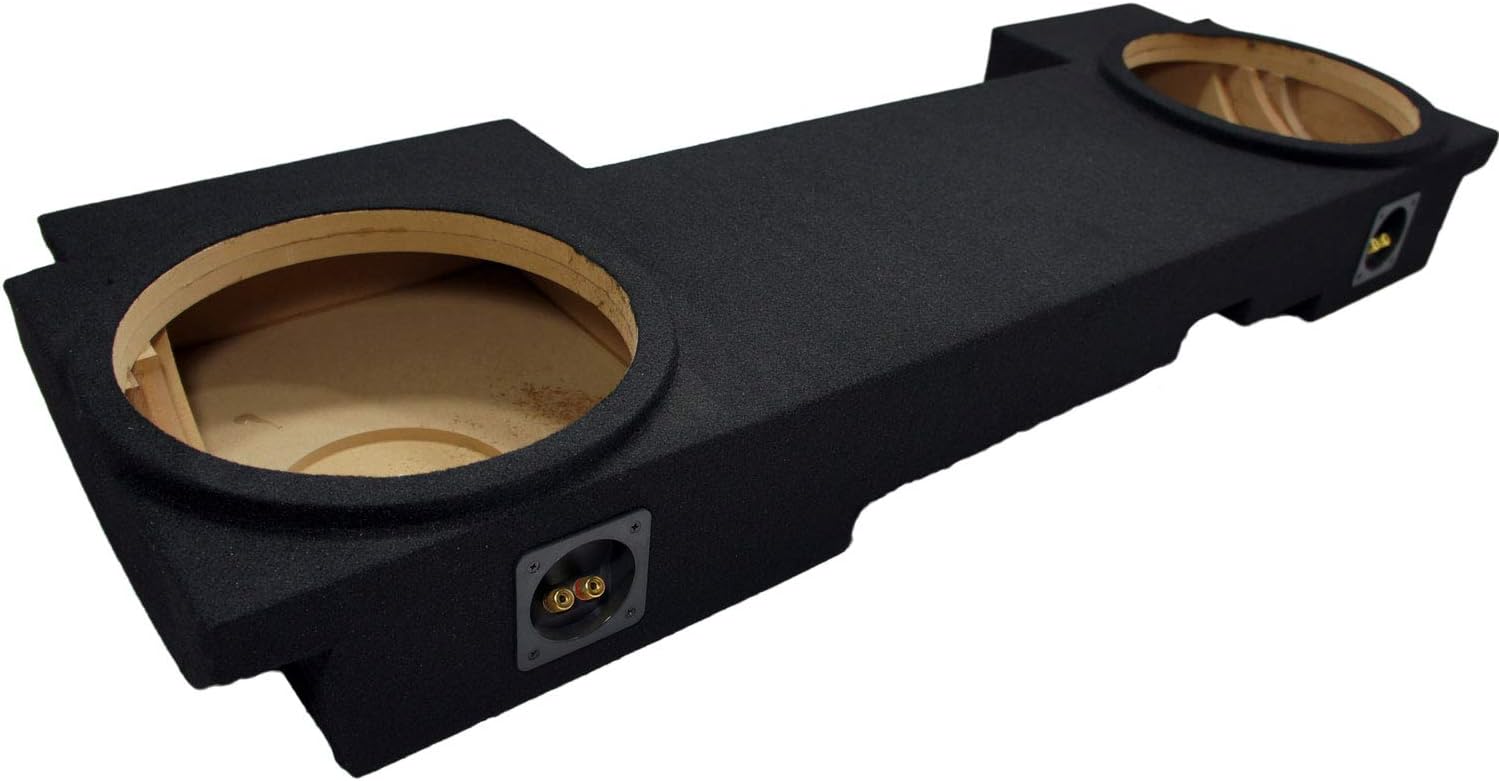 Compatible with Chevy Avalanche or Cadillac Escalade EXT 2007-2013 Dual 12 Subwoofer Underseat Sub Box Speaker Enclosure