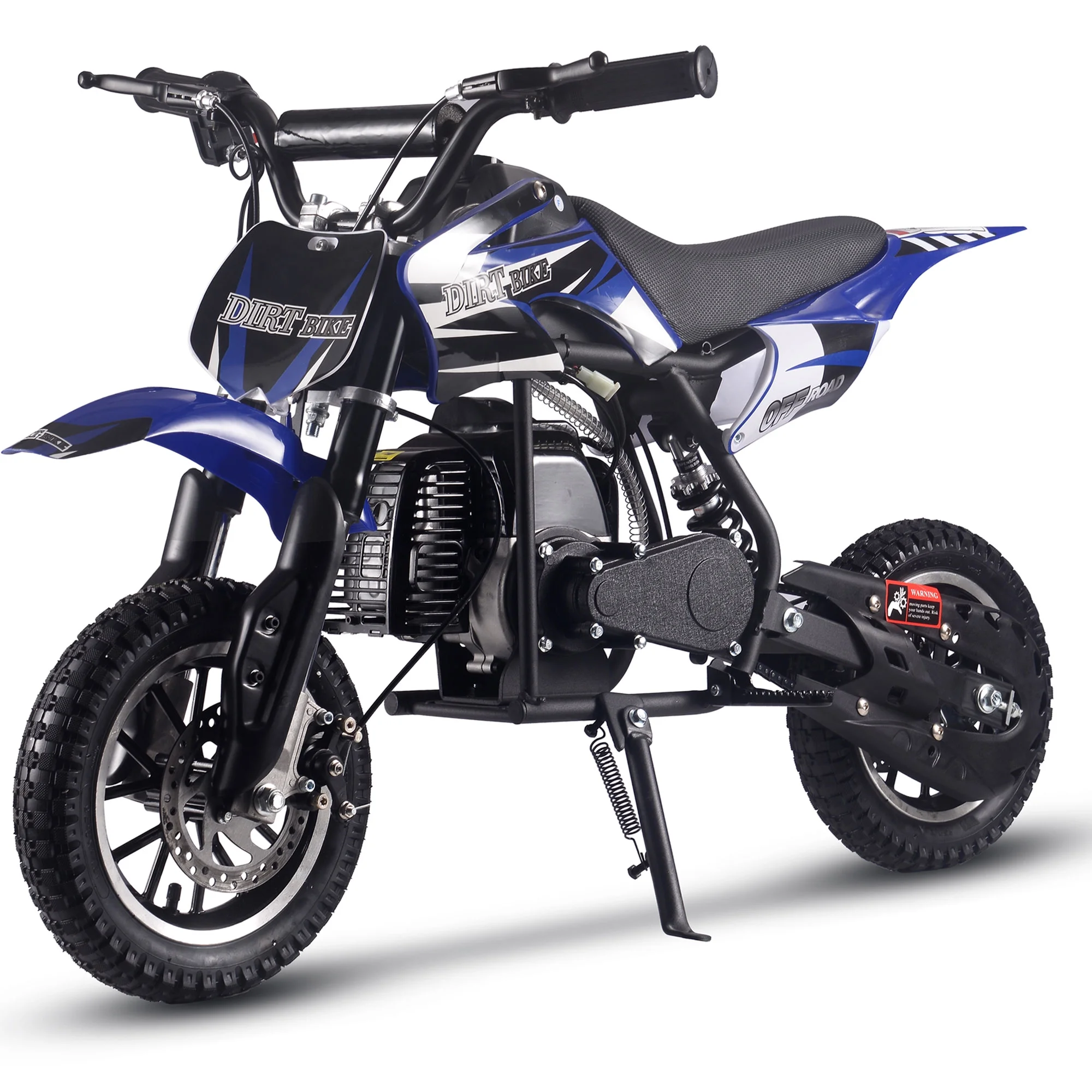 MotoTec DB-01 50cc 2-Stroke Kids Gas Dirt Bike Blue - Radiant Selections
