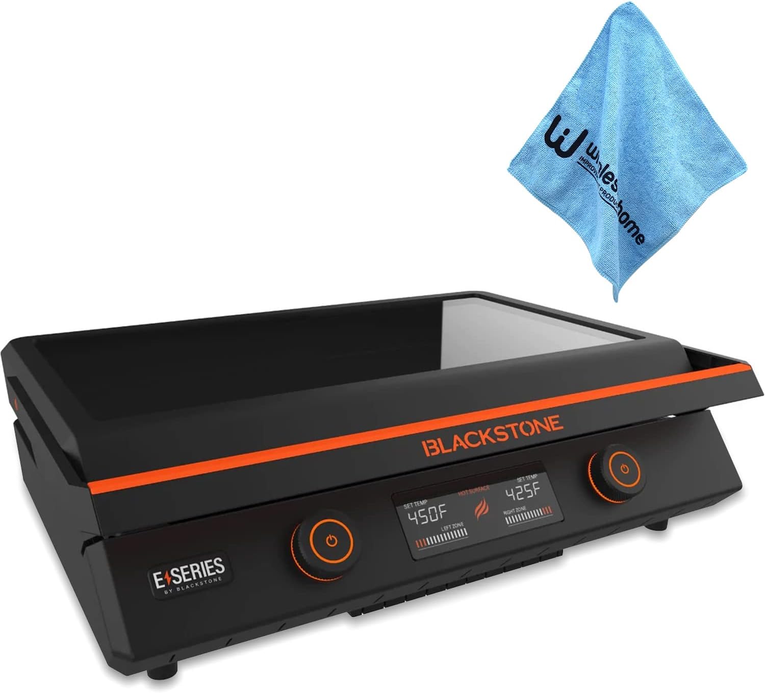 22" Electric Griddle Nonstick with Lid, 8001 E-Series Tabletop Large Griddle with Seasoning By Blackstone For Indoor and Outdoor Use
