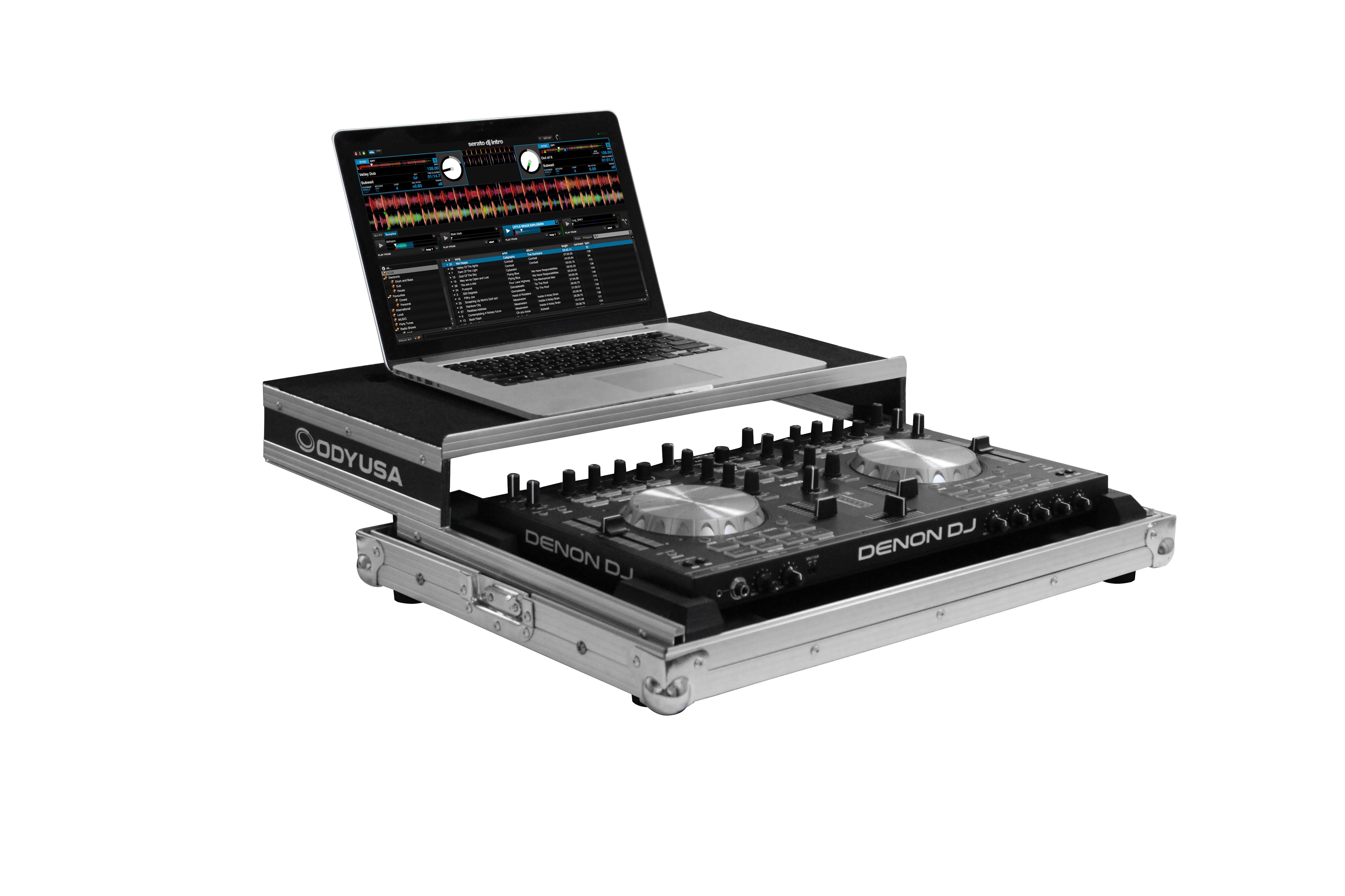Odyssey Flight Ready Low Profile Glide Style Series Shipping DJ System Case for Denon MC4000