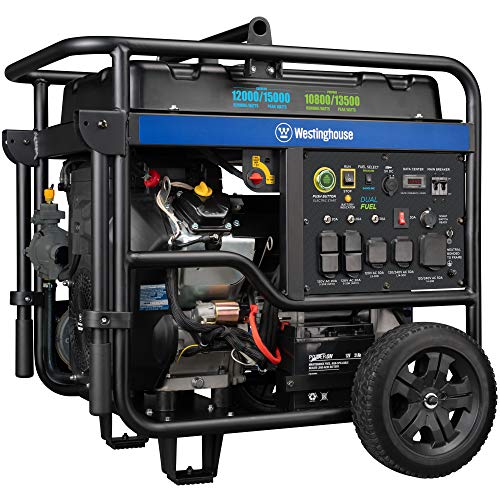 Westinghouse 28000 Peak Watt Home Backup Portable Generator, Remote Electric Start with Auto Choke, Transfer Switch Ready 30A & 50A Outlets