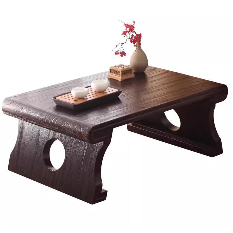 Japanese -Style Tatami Table, Low Table, Solid Wood Table, Balcony Bay Window Table, Coffee Table,60CM