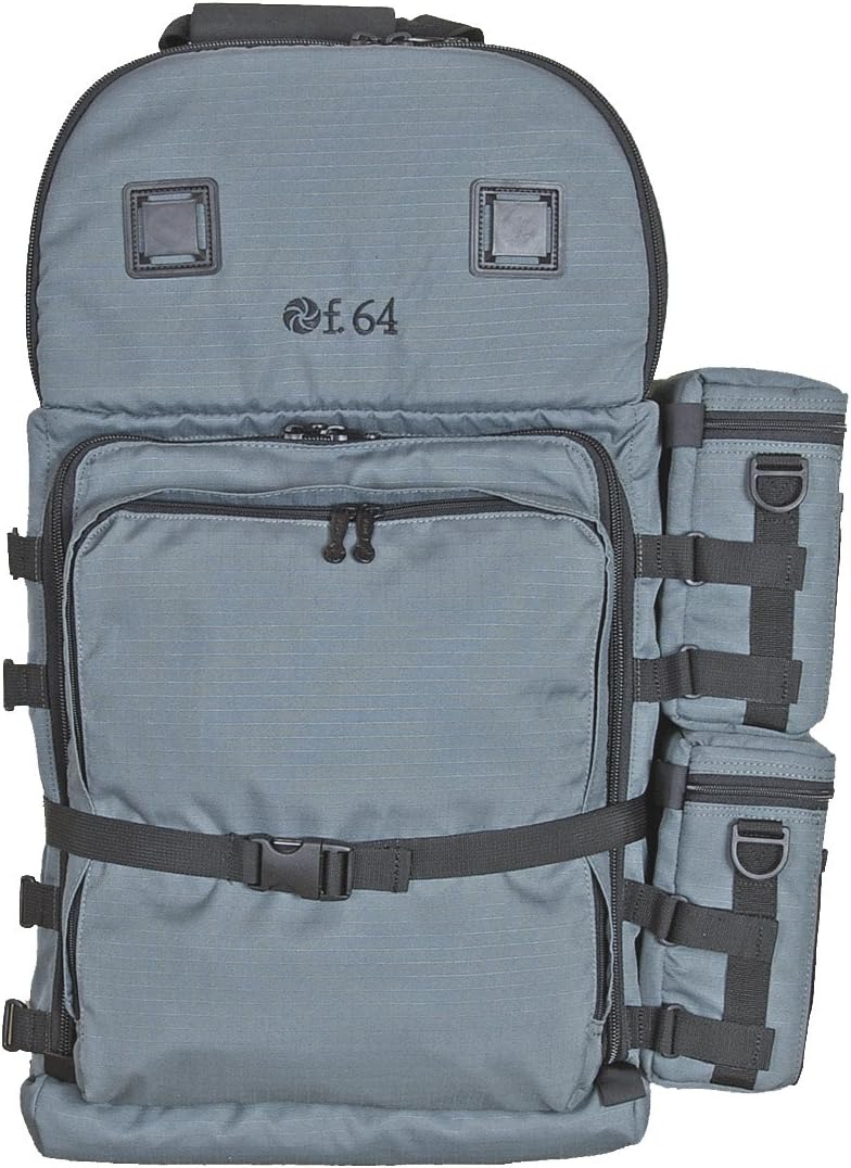 f.64 BPX Grey Extra Large Professional Photography Backpack for SLR DSLR Multiple Lenses Camera Accessories Water Proof Rain Cover Gear Travel Gadget