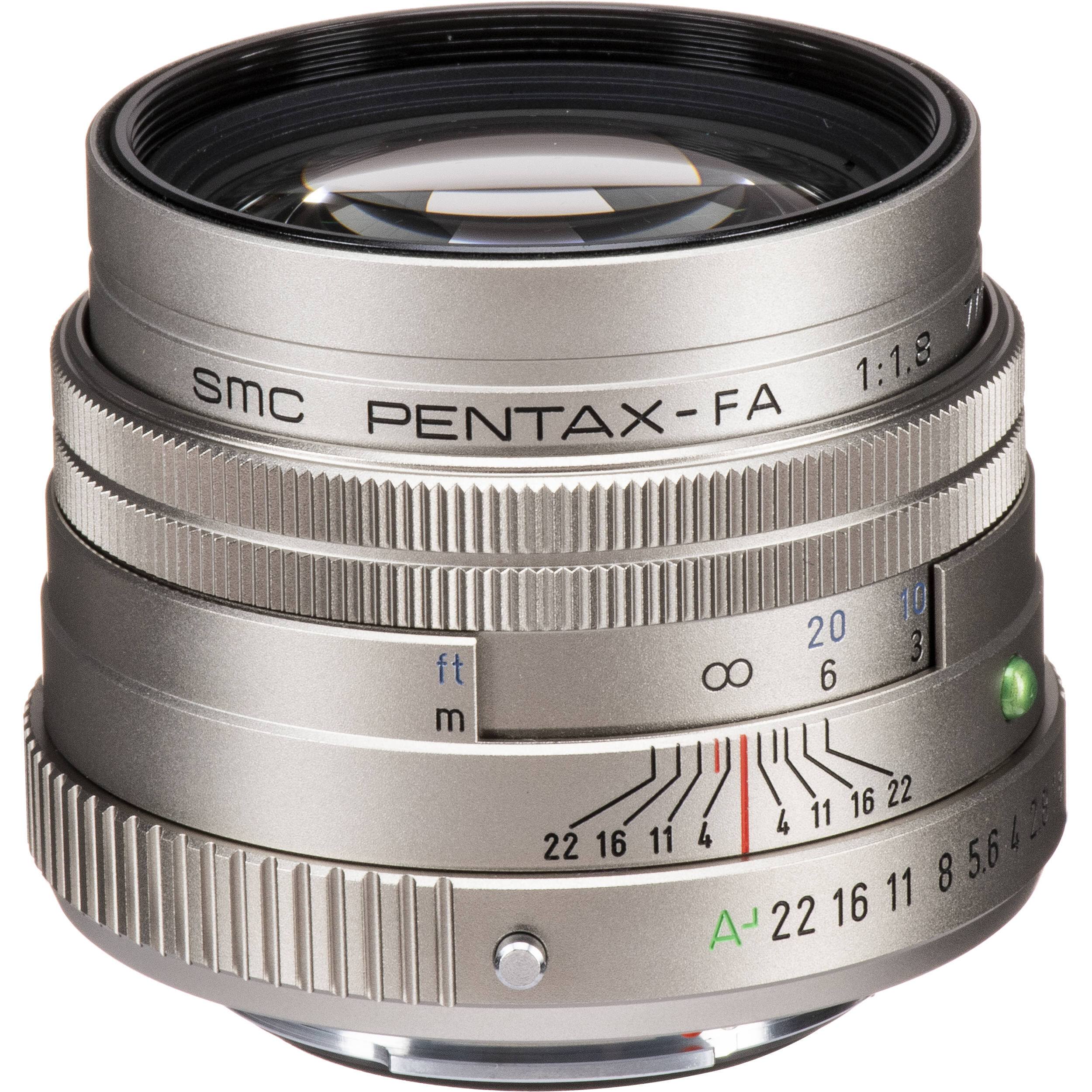 Pentax SMC Pentax-FA 77mm f/1.8 Limited Lens (Silver)