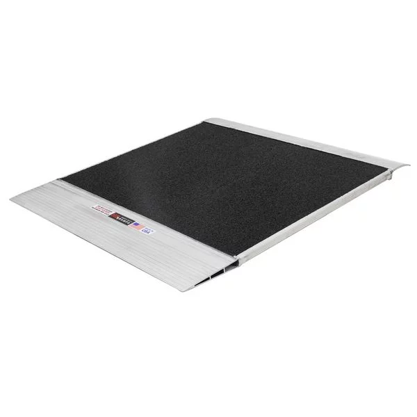 48in x 45in HD Ramps Grit-Coat Shipping Container Ramps - 8,000 lb. Capacity - Radiant Selections