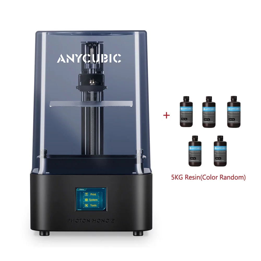 ANYCUBIC Photon Mono 2 LCD 4K Resin 3D Printer + 5 KG UV Resin (Random Send)