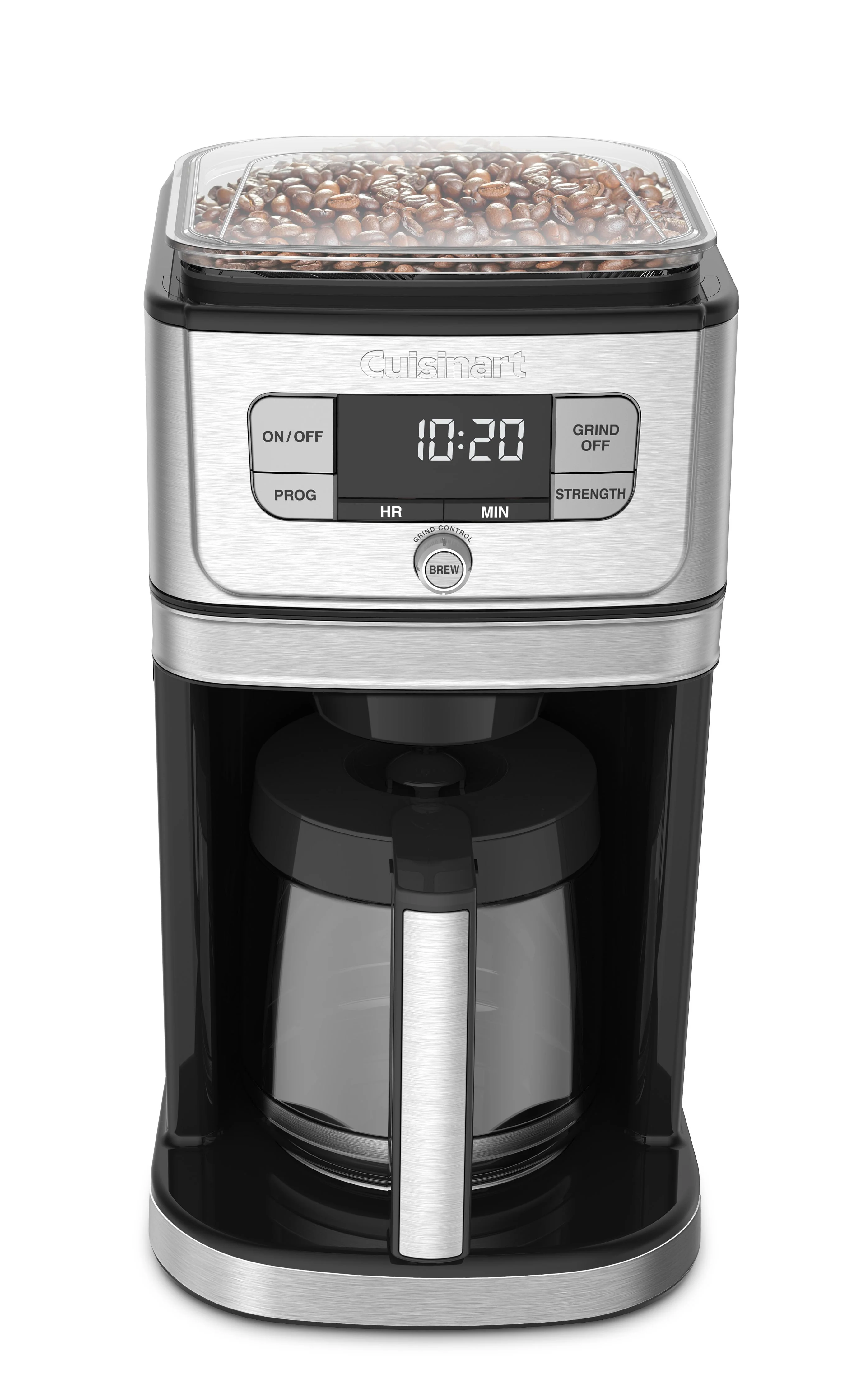 Cuisinart Grind & Brew™ 12 Cup Coffeemaker, Silver and Black