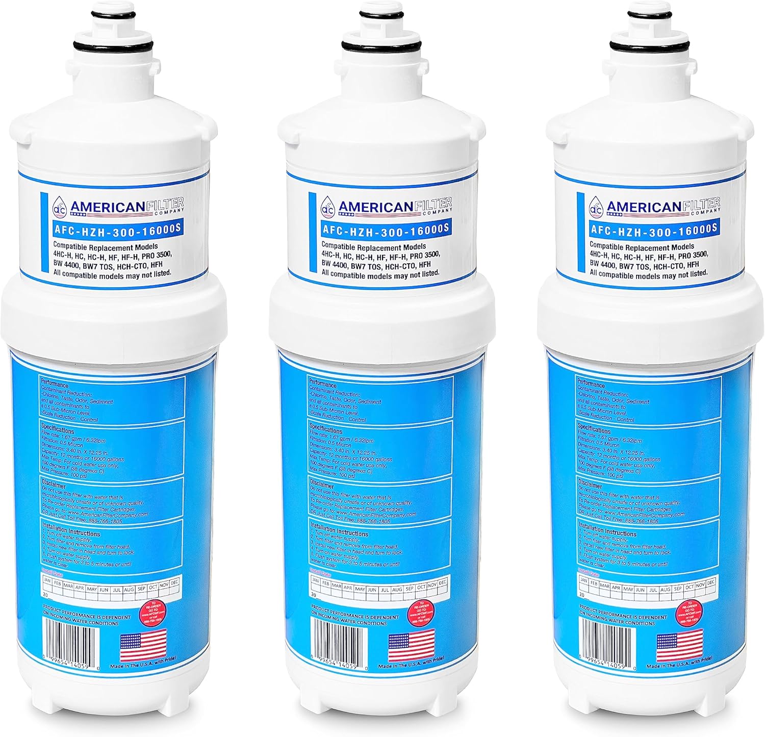 AFC Brand, water filter, Model # AFC-HZH-300-22000SK