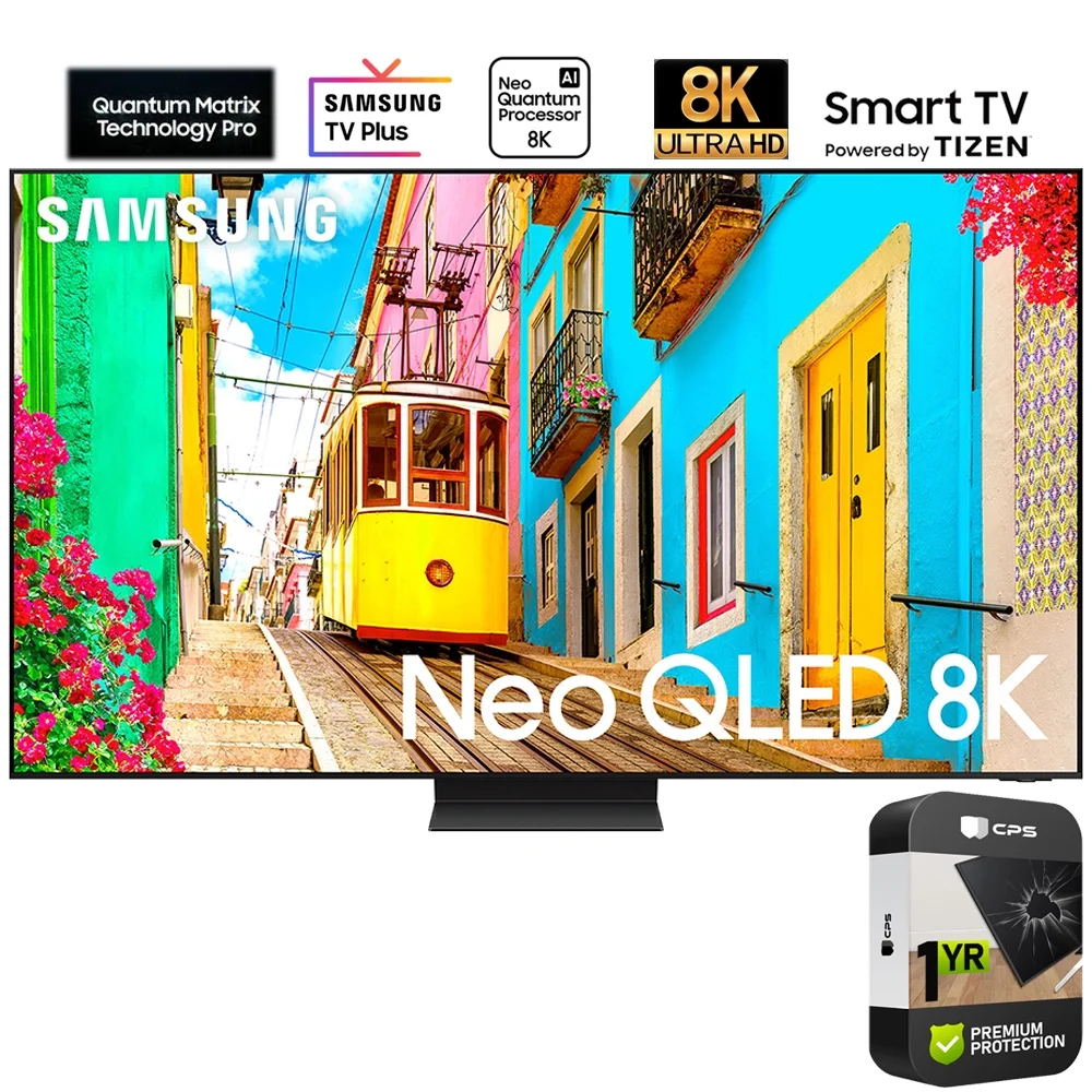 Samsung QN65QN800DFXZA 65 Inch Neo QLED 8K Smart TV 2024 Bundle with 1 YEAR CPS Enhanced Protection Pack - Curated Treasures Market