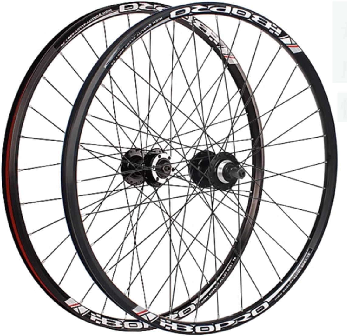 Road Wheel Set 700C Disc Brake QR Double-Layer Aluminum Alloy Rims Ball Bearing Hubs Support 6/7/8 Speed Rotary Freewheel Bicycle Wheelsets