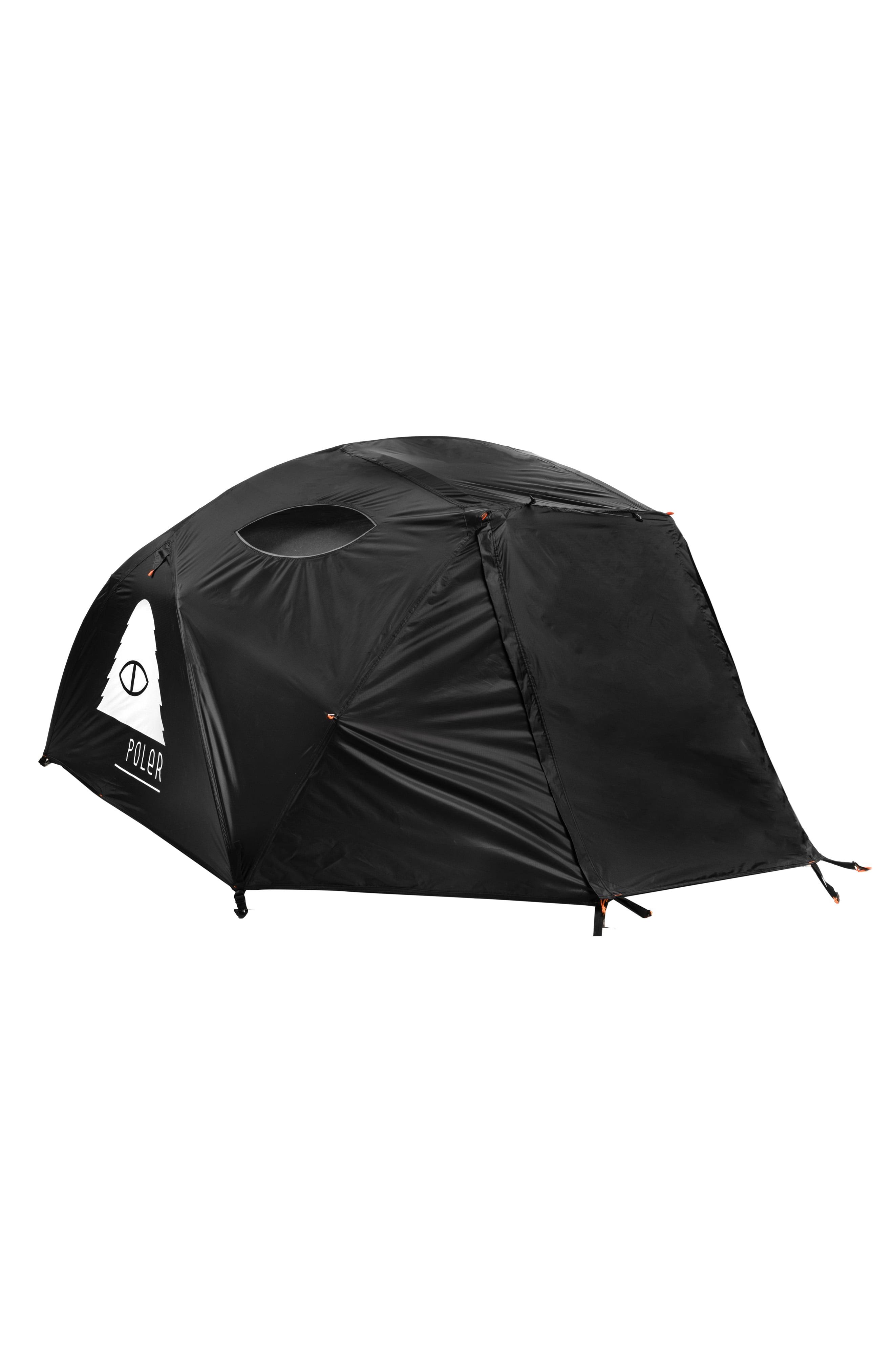Poler Stuff Two-Person Tent u0026 Waterproof Rain Fly, Size One Size - Black - Megean