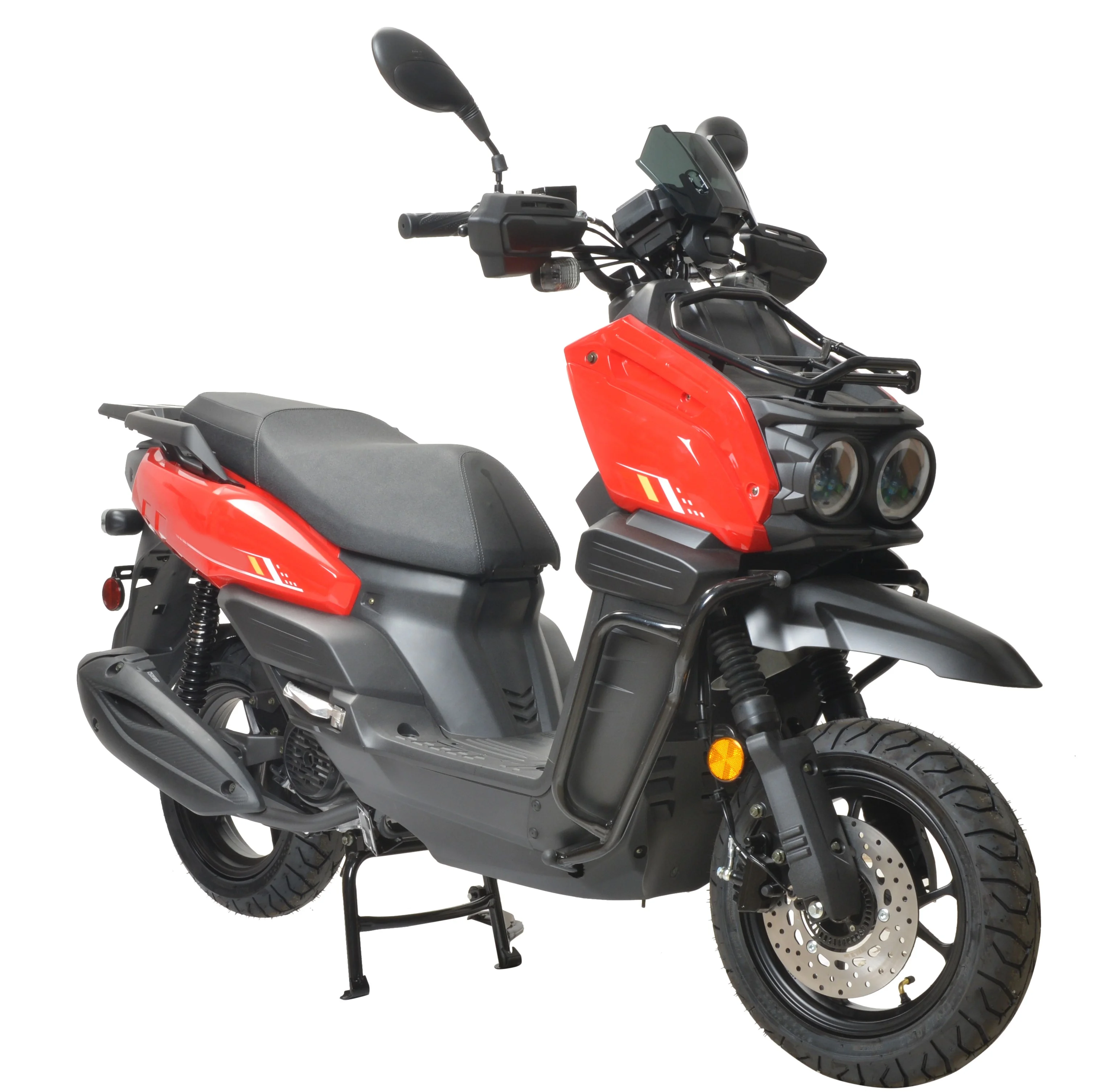 HHH Tank 150 Moped Gas Scooter 150cc Motorcycle Automatic Adult Bike with 12" Aluminum Wheels - Curated Treasures Market