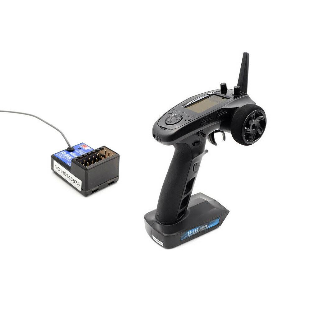 Flysky FS-GT5 2.4G 6CH AFHDS RC Transmitter w/ FS-BS6 Receiver for RC Car Y1R1