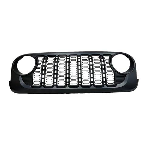 HIGH FLYING 20th Anniversary Style Front Grille Grid Grill Guard With Camera Hole for Jeep Wrangler JL 2018-2024 Gladiator ABS Blackout (No Camera